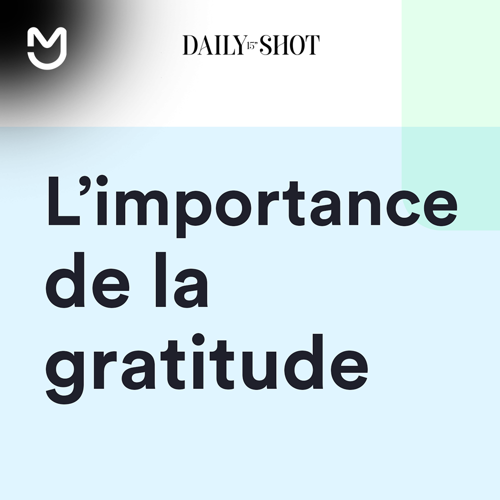 L’importance de la gratitude